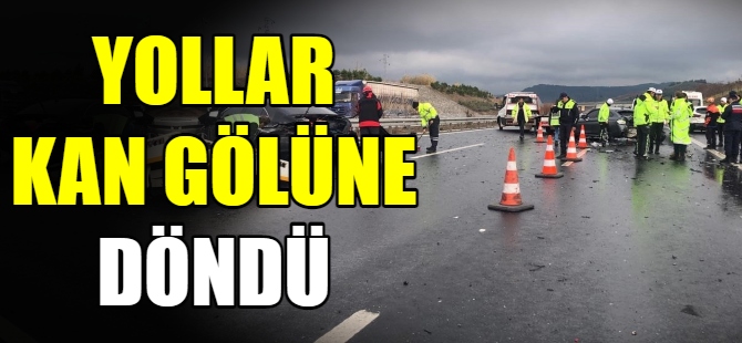 Yollar kan gölüne döndü