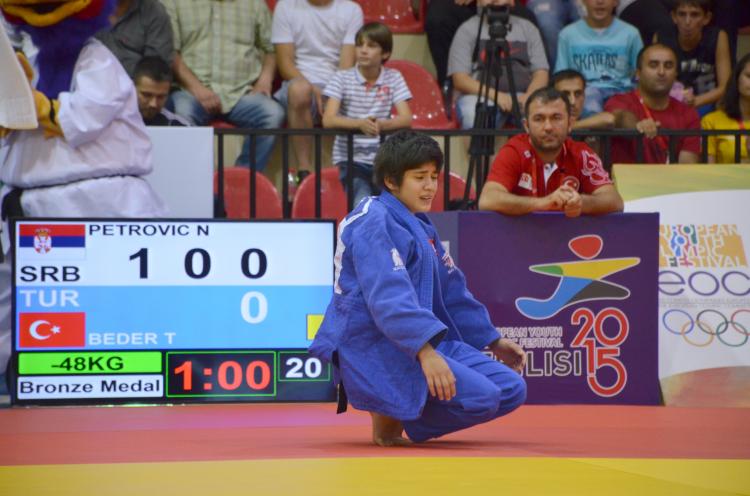 Milli judocu Beder EYOF2015`te madalya kazanamadı