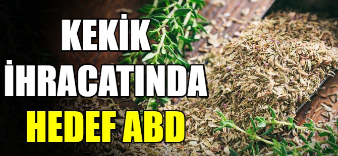 Kekik ihracatında hedef ABD