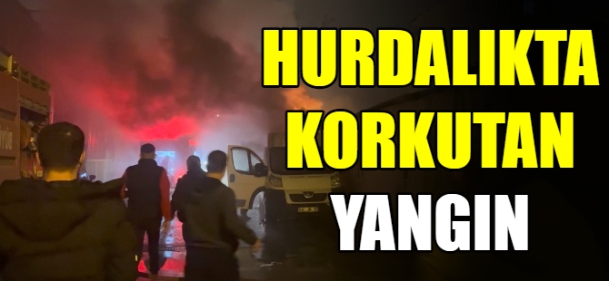 Hurdalıkta korkutulan yangın