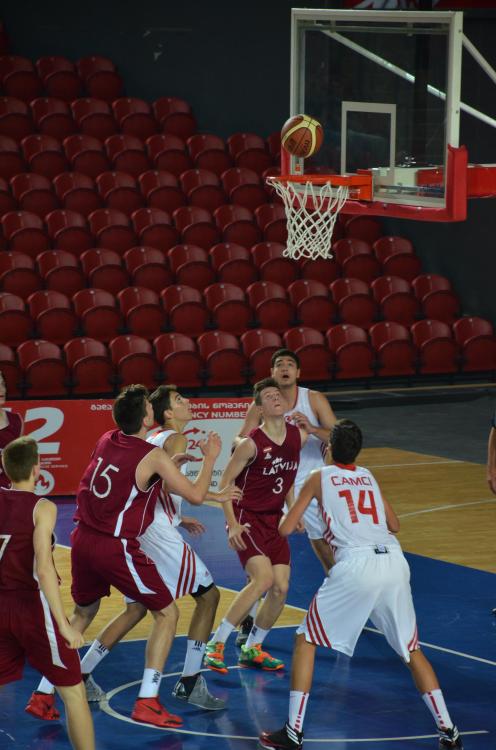 Erkek Milli Basketbol Takımı EYOF2015'te Letonya'ya yenildi