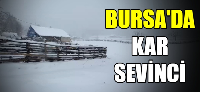 Bursa'da kar sevinci