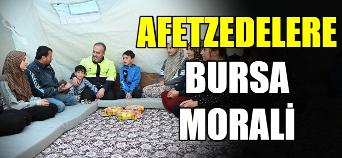 Afetzedelere Bursa morali