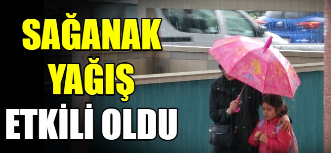 Bursa'da sağanak yağış etkili oldu