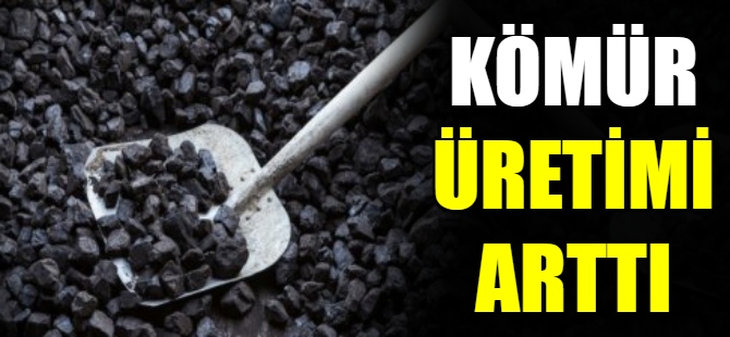 Kömür üretimi arttı