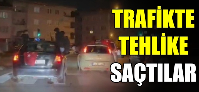 Trafikte tehlike saçtılar