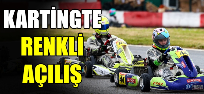 Kartingte renkli açılış