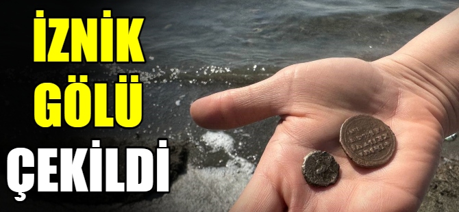 İznik gölü çekildi