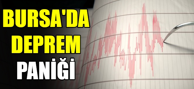 Bursa'da deprem paniği