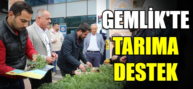 Gemlik'te tarıma destek