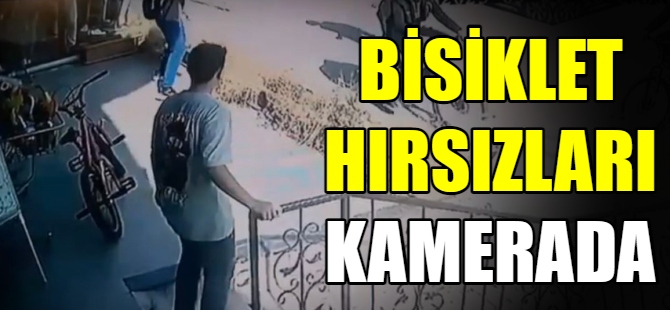 Bisiklet hırsızlığı kamerada