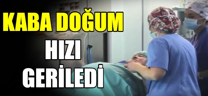 Kaba doğum hızı geriledi