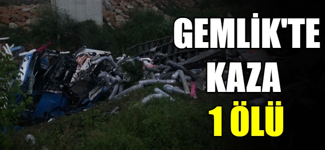 Gemlik'te kaza 1 ölü