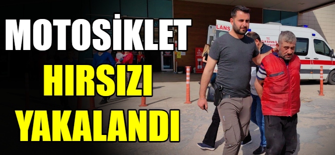 Motosiklet hırsızı yakalandı