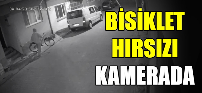 Bisiklet hırsızlığı kamerada