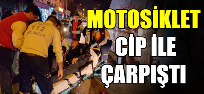 Bursa’da cip ile motosiklet çarpıştı