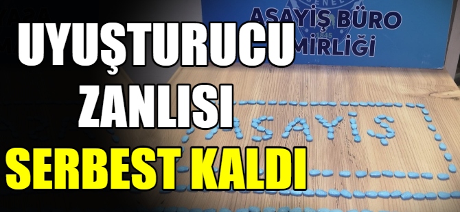 Uyuşturucu zanlısı serbest bırakıldı