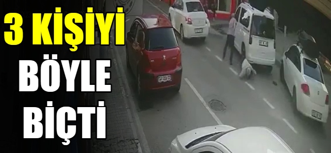 3 kişiyi böyle biçti