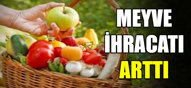 Yaş meyve ihracatı arttı