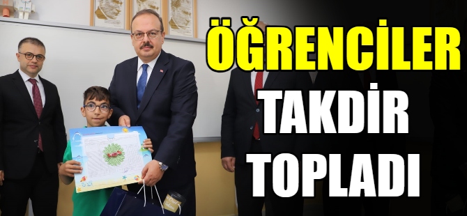 Depremzede öğrenciler takdir topladı