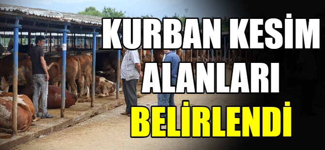 Nilüfer’de kurban kesim alanları belirlendi