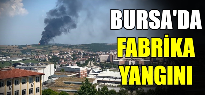 Bursa’da fabrika yangını