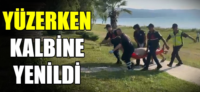 Yüzerken kalbine yenildi