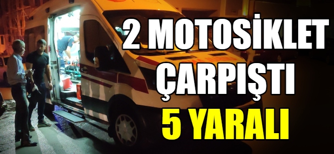 Motosiklet yayalara çarptı