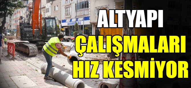 Bursa'da altyapı çalışmaları sürüyor