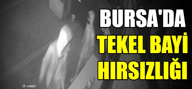 Bursa'da tekel bayi hırsızlığı