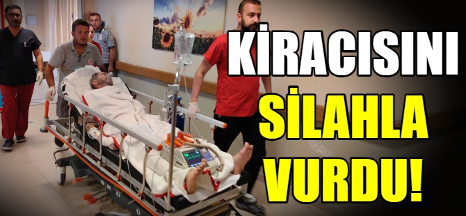 Kiracısını silahla vurdu