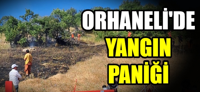 Orhaneli'de yangın paniği