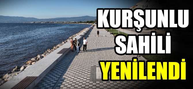 Kurşunlu sahili yenilendi