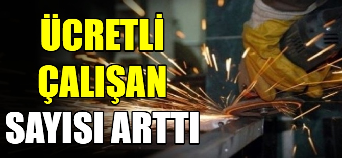 Ücretli çalışan sayısı arttı