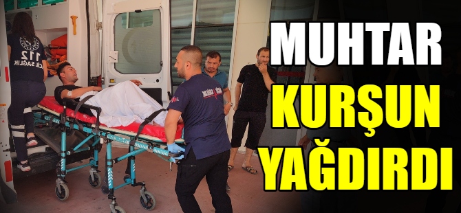 Muhtar, tartıştığı genci silahla vurdu