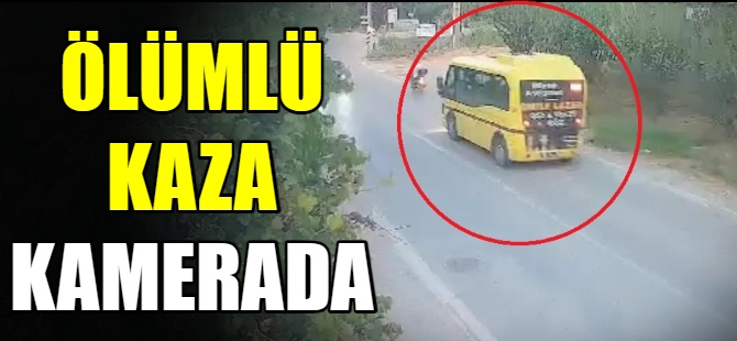 Ölümlü kaza kamerada