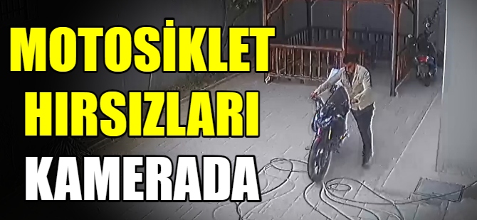 Şafak vakti motosiklet hırsızlığı