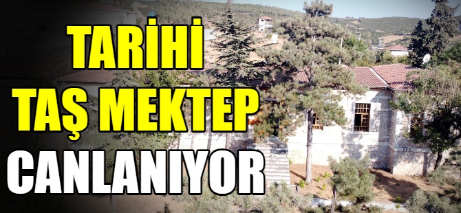 Tarihi taş mektep canlanıyor