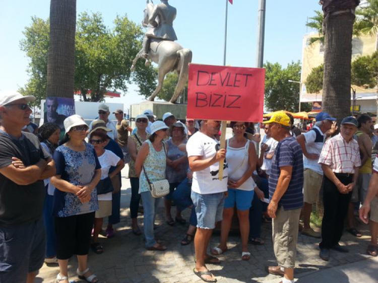 Site sakinlerinin işgaliye tepkisi
