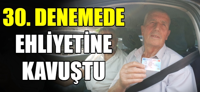 16 kez sınava girip başarısız oldu