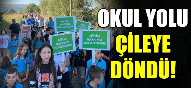 Okul yolu çileye döndü