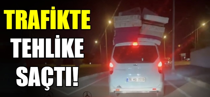 Trafikte tehlike saçtı