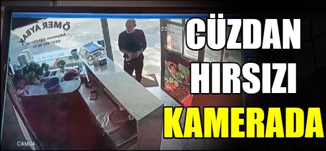 Cüzdan hırsızı kamerada