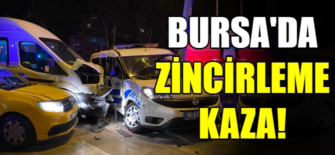 Bursa'da 3 araç çarpıştı