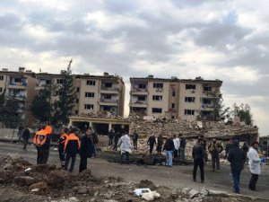 Hain saldırıda polis lojmanları bu hale geldi