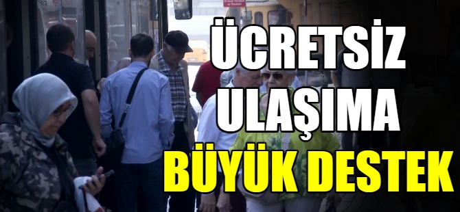 Bursa'da ücretsiz ulaşıma destek