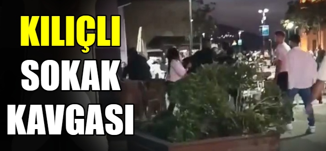 Sokak kavgasında kılıç çekildi