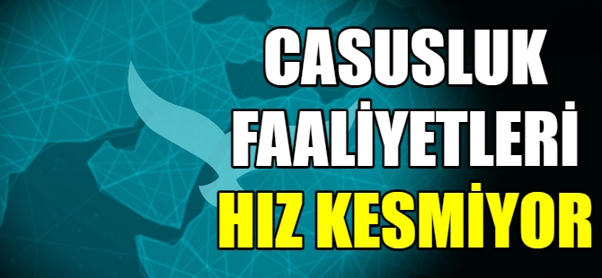 Casusluk faaliyetleri hız kesmiyor