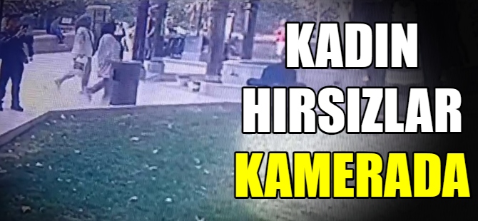 Kadın hırsızlar kamerada