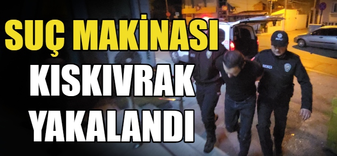 Suç makinası kıskıvrak yakalandı